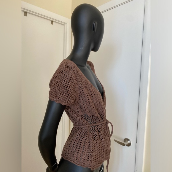 Elegant 100% Cotton Knitted Blouse - Picture 5 of 6